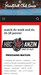 Mobile Screenshot of handball-club-anzin.com