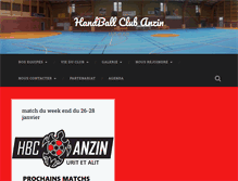 Tablet Screenshot of handball-club-anzin.com
